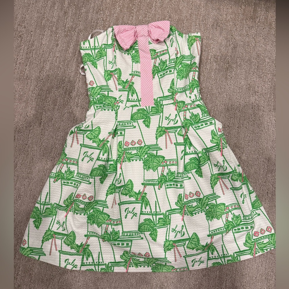 Lilly Pulitzer Strapless Women’s Mint Julep Dress (Rare)